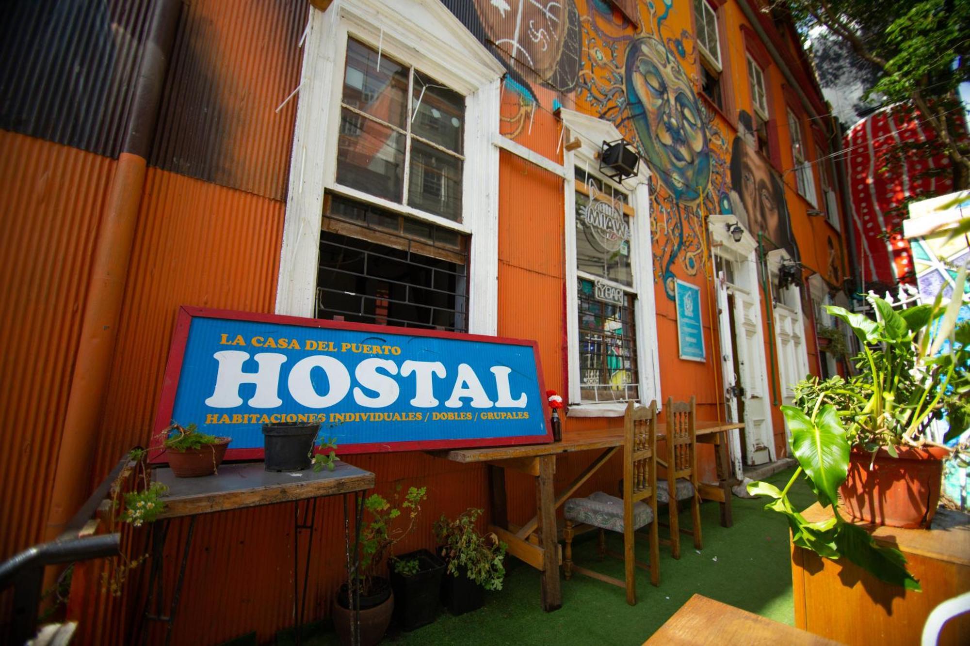 La Casa Del Puerto, Hostal Cultural, Cerro Alegre 발파라이소 외부 사진
